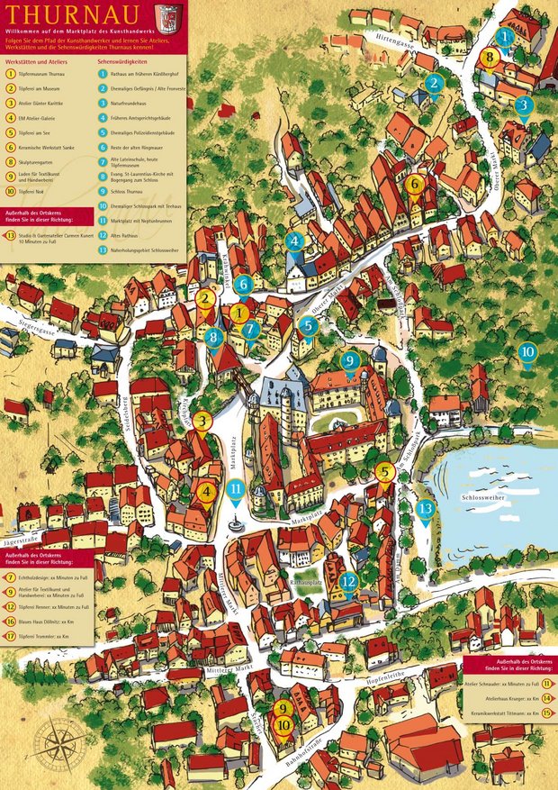 Karte des Marktplatzes Thurnau
