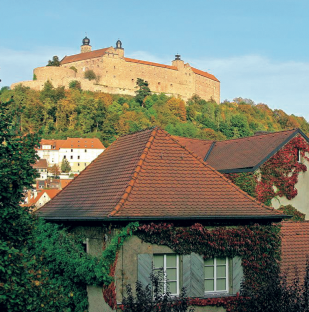 Die Plassenburg thront über Kulmbach